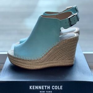 Kenneth Cole Suede Wedge Espadrille NWOT